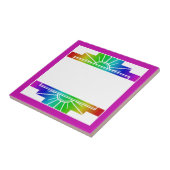 虹のアールデコ太陽の要素 タイル (側面)