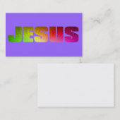 虹のイエス・キリストの名刺 名刺 (正面/裏面)