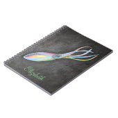 虹のイカのノート ノートブック (左側)