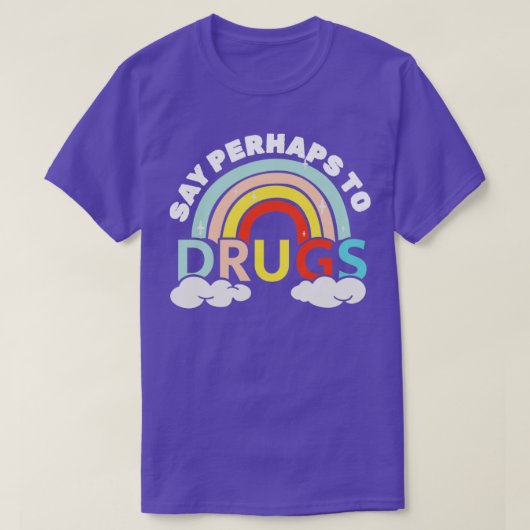 虹のイメージをドラッグするかもしれない Tシャツ (デザイン正面)
