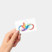 虹のインカの鳥と無限のシンボル バッジ (手持ち)