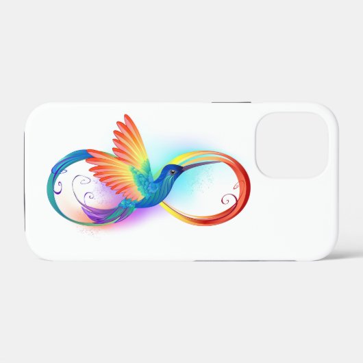虹のインカドリのインフィニティシンボル Case-Mate iPhoneケース (裏面 (横))