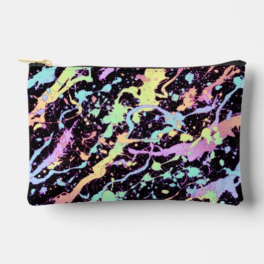 虹のインクのスプラッシュエクストリーム： アクセサリーポーチ (正面)
