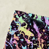 虹のインクのスプラッシュエクストリーム： ビーチタオル (インサイチュ)