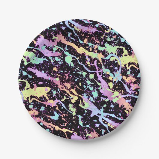 虹のインクのスプラッシュエクストリーム: ペーパープレート (正面)