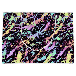 虹のインクのスプラッシュエクストリーム： ラージペーパーバッグ