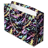 虹のインクのスプラッシュエクストリーム： ラージペーパーバッグ (裏面アングル)