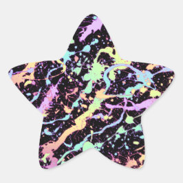 虹のインクのスプラッシュエクストリーム: 星シール