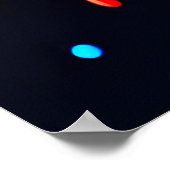 虹のインクの飛絵を描び散 ポスター (角)