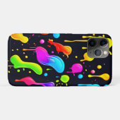 虹のインクの飛絵を描び散 Case-Mate iPhoneケース (裏面(横))