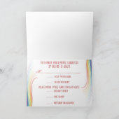 虹のウェーブ RSVP カード (内部)