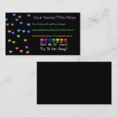 虹のエイリアン 名刺 (正面/裏面)