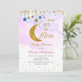 虹のオーバーザムーンベイビーシャワー 招待状 (スタンド正面)