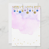 虹のオーバーザムーンベイビーシャワー 招待状 (裏面)