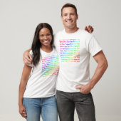 虹のオーム・マニ・パドメ・フム Tシャツ (ユニセックス)