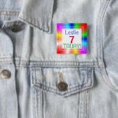 虹のカスタマイズ可能年齢 缶バッジ (インサイチュ)