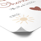 虹のカスタマイズ誕生日ポスター ポスター (角)