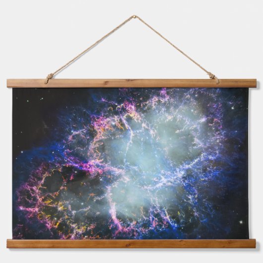 虹のカニ星雲 吊り下げ型タペストリー (正面)