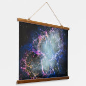虹のカニ星雲 吊り下げ型タペストリー (傾斜あり)