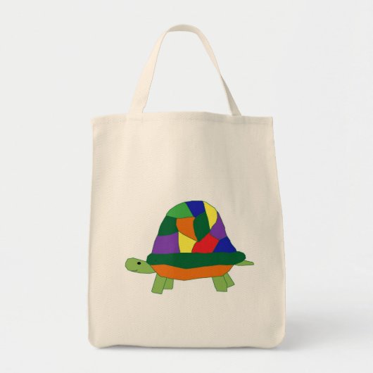 虹のカメのバッグ トートバッグ (正面)