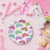 虹のカメレオンパターン ペーパープレート (パーティー)