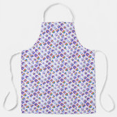 虹のカラフルアイコン エプロン (正面)