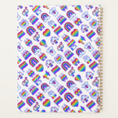 虹のカラフルアイコン プランナー手帳 (裏面)