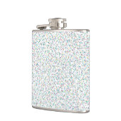 虹のカラフル斑点の点 フラスク (左)