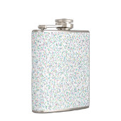 虹のカラフル斑点の点 フラスク (右)