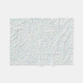 虹のカラフル斑点の点 フリースブランケット (正面(横))