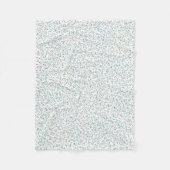 虹のカラフル斑点の点 フリースブランケット (正面)