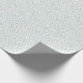 虹のカラフル斑点の点 ラッピングペーパー (角)