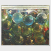 虹のガラス大理石の光沢度の高い包装紙 ラッピングペーパー (フラット)