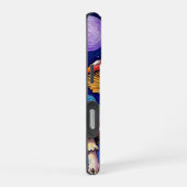 虹のキノコの草原 iPhoneケース (右側面)