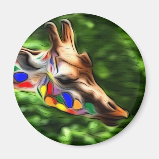 虹のキリン マグネット (正面)