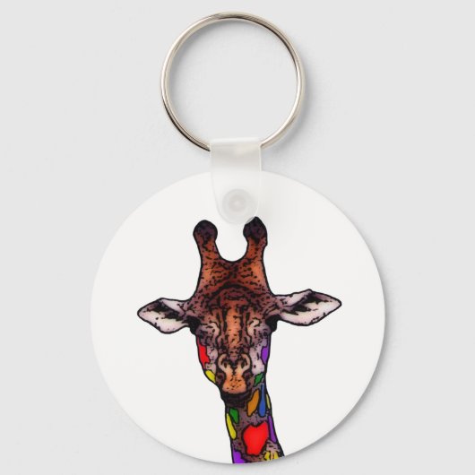 虹のキリンKeychain キーホルダー (正面)