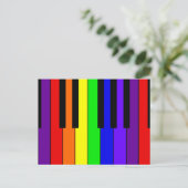 虹のキーボード ポストカード (スタンド正面)