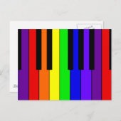 虹のキーボード ポストカード (正面/裏面)