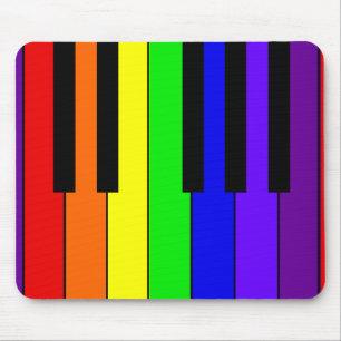 虹のキーボード マウスパッド
