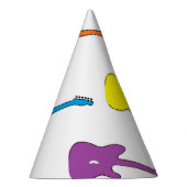 虹のギターのパーティーの帽子 パーティーハット (右)