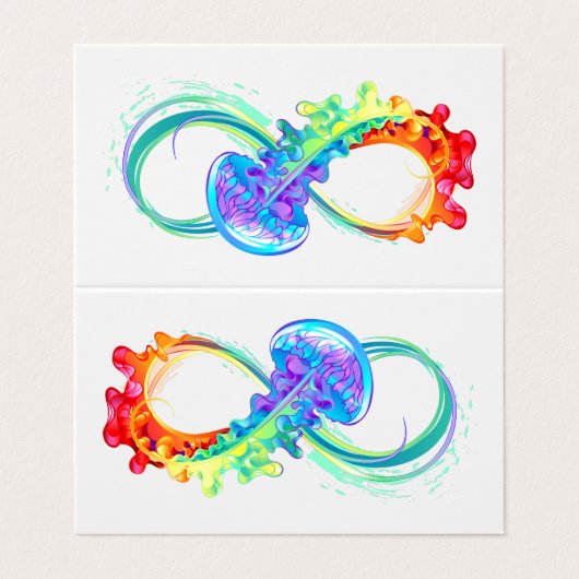 虹のクラゲとの無限大 名刺 (外部フラット)
