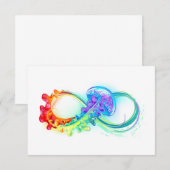 虹のクラゲとの無限大 招待状 (正面/裏面)