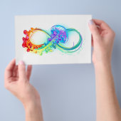 虹のクラゲのインフィニティ チラシ (ハンドル)