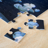 虹のクラゲのモノグラムのパズル ジグソーパズル (側面)