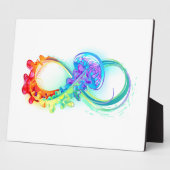 虹のクラゲの無限大 フォトプラーク (側面)