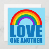 虹のクリスチャンのカードを愛し合う (正面/裏面)