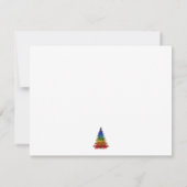 虹のクリスマスツリー カード (裏面)