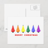 虹のクリスマスツリー シーズンポストカード (正面/裏面)