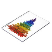 虹のクリスマスツリー ノートブック (左側)