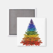 虹のクリスマスツリー マグネット (正面/裏面)